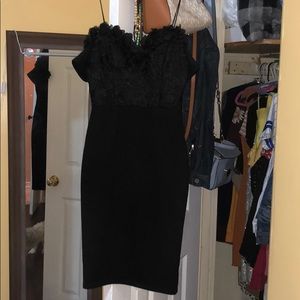 Black mini dress